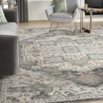 Nourison Parisa PSA01 Area Rug, Grey Sage, 9'9" x 13'9"