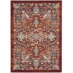 Nourison Parisa PSA02 Area Rug, Brick, 5'3" x 7'5"