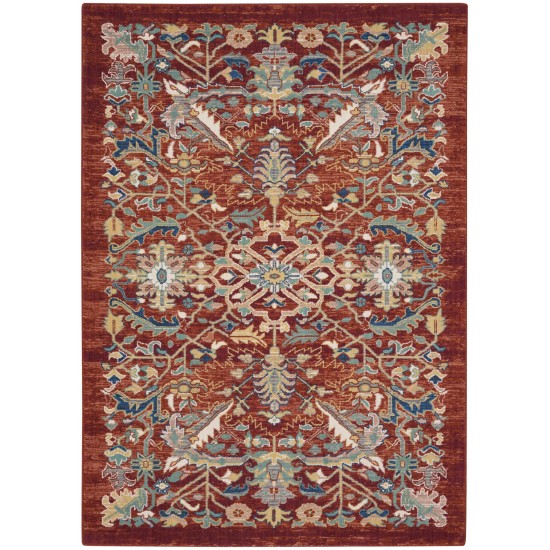 Nourison Parisa PSA02 Area Rug, Brick, 5'3" x 7'5"