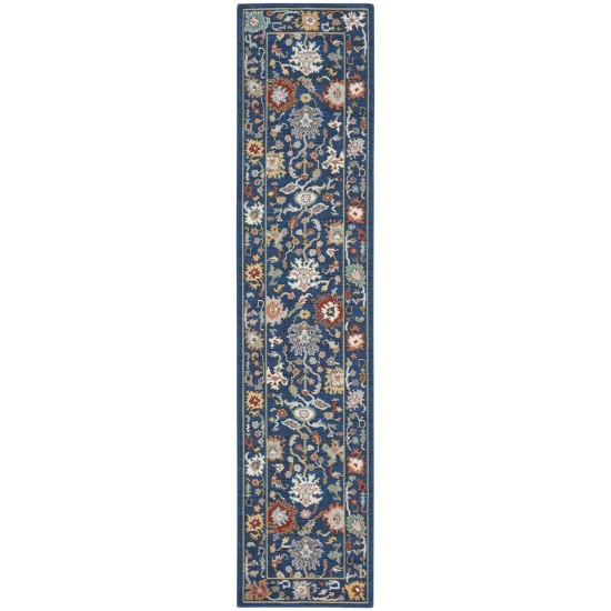 Nourison Parisa PSA03 Runner Rug, Denim, 2'3" x 10'