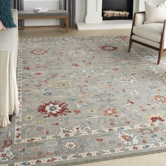 Nourison Parisa PSA03 Area Rug, Grey, 12' x 15'