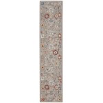 Nourison Parisa PSA03 Runner Rug, Grey, 2'3" x 10'