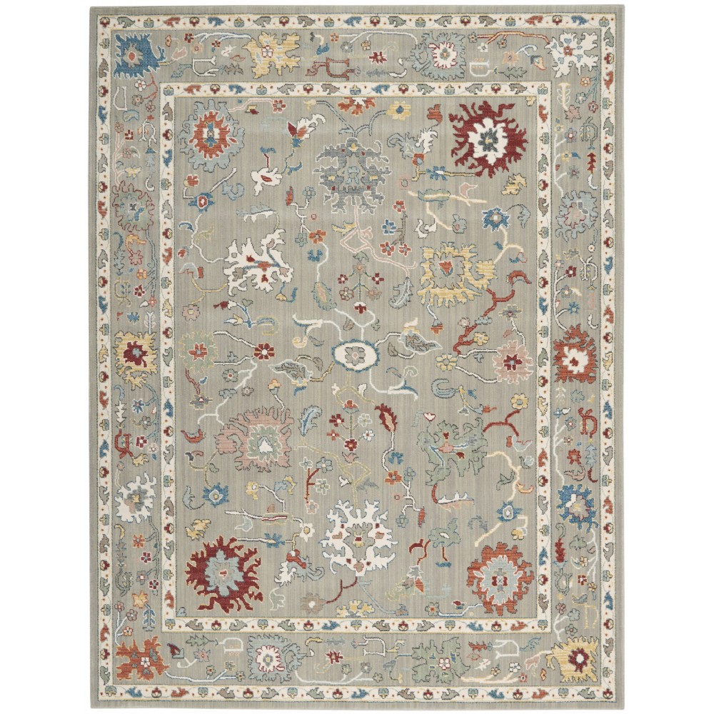 Nourison Parisa PSA03 Area Rug, Grey, 7'9" x 9'9"