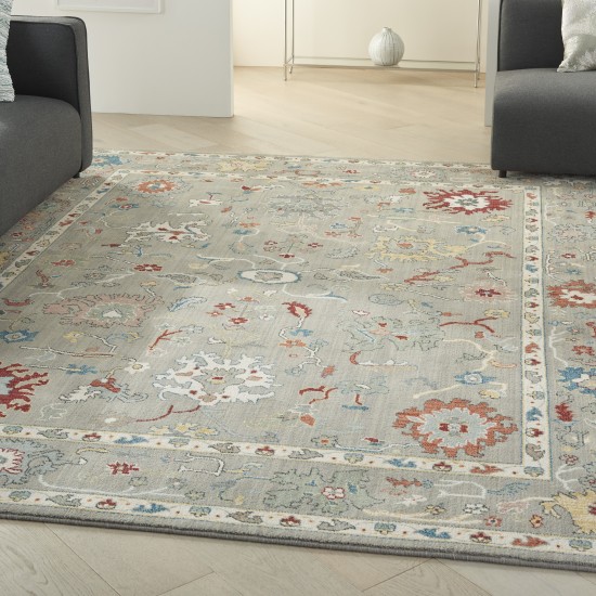 Nourison Parisa PSA03 Area Rug, Grey, 7'9" x 9'9"