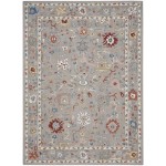 Nourison Parisa PSA03 Area Rug, Grey, 8'6" x 11'6"