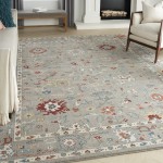 Nourison Parisa PSA03 Area Rug, Grey, 8'6" x 11'6"