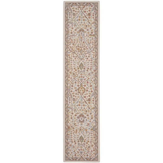 Nourison Parisa PSA04 Runner Rug, Beige, 2'3" x 10'