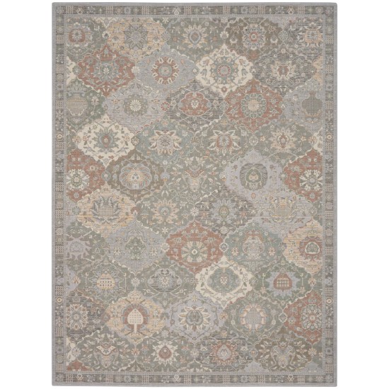 Nourison Parisa PSA05 Area Rug, Grey/Multicolor, 12' x 15'