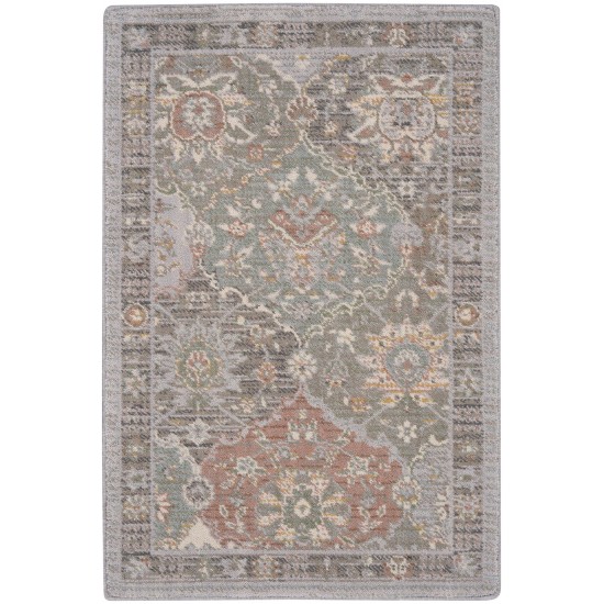 Nourison Parisa PSA05 Area Rug, Grey/Multicolor, 2' x 3'