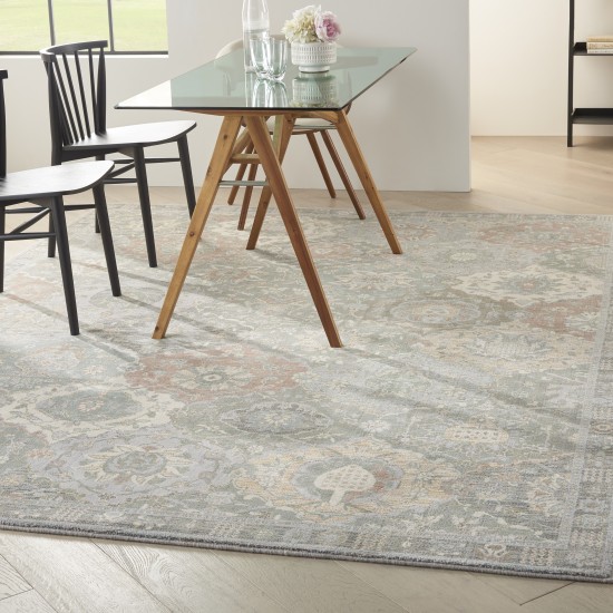 Nourison Parisa PSA05 Area Rug, Grey/Multicolor, 7'9" x 9'9"