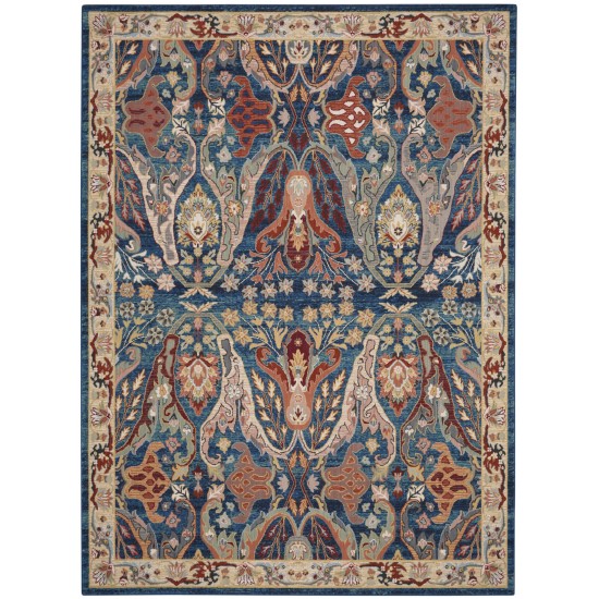 Nourison Parisa PSA06 Area Rug, Denim/Multicolor, 12' x 15'