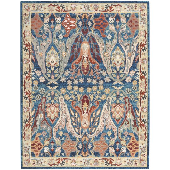 Nourison Parisa PSA06 Area Rug, Denim/Multicolor, 7'9" x 9'9"