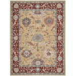 Nourison Parisa PSA07 Area Rug, Gold/Brick, 9'9" x 13'9"