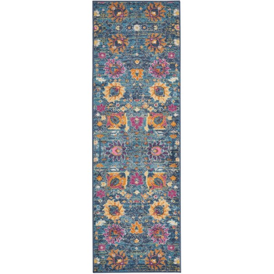 Nourison Passion PSN01 Runner Rug, Denim, 1'10" x 6'