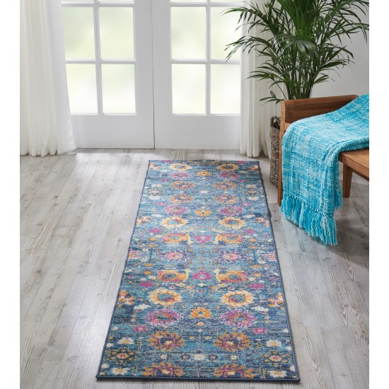 Nourison Passion PSN01 Runner Rug, Denim, 2'2" x 10'