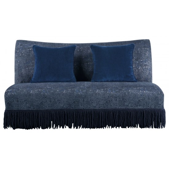 ACME Kaffir Loveseat w/2 Pillows, Blue Fabric