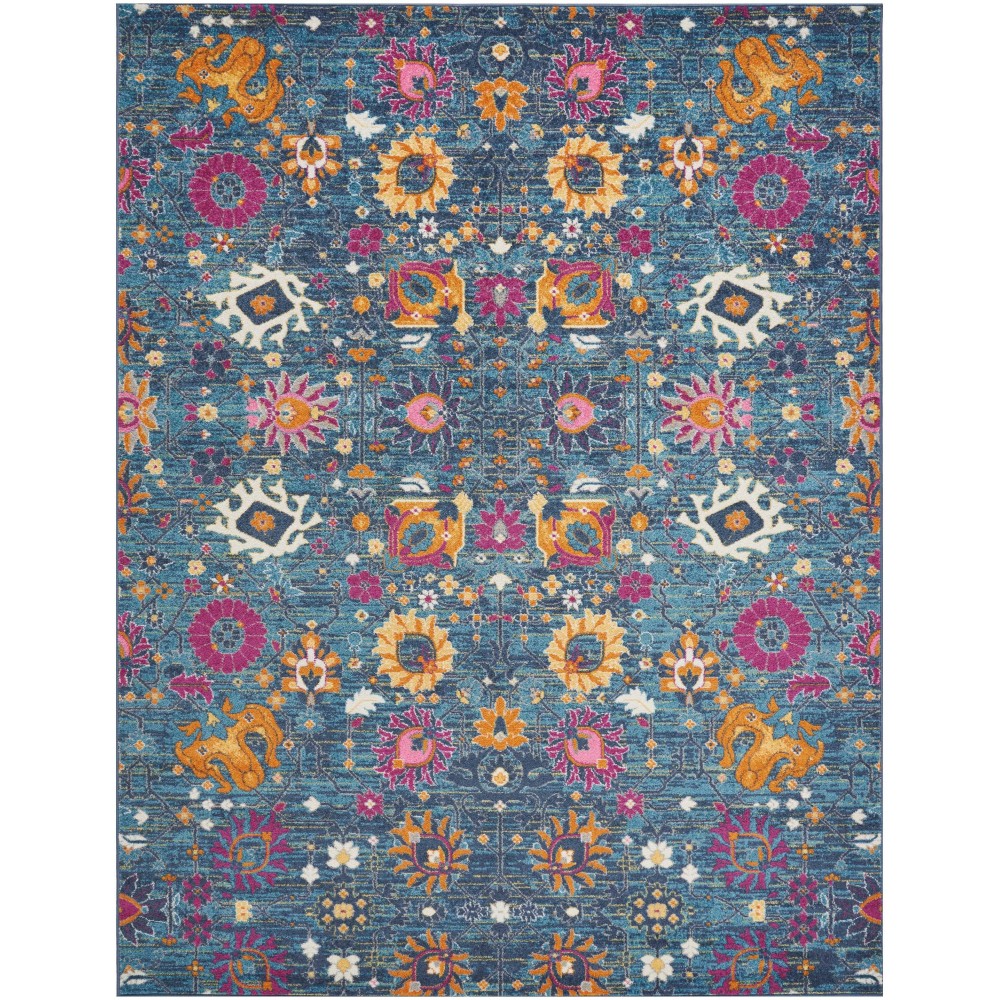 Nourison Passion PSN01 Area Rug, Denim, 8' x 10'