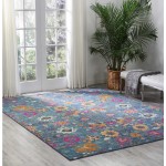 Nourison Passion PSN01 Area Rug, Denim, 8' x 10'