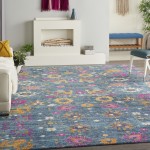 Nourison Passion PSN01 Area Rug, Denim, 9' x 12'