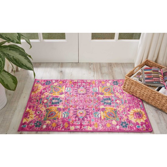 Nourison Passion PSN01 Area Rug, Fuchsia, 1'10" x 2'10"