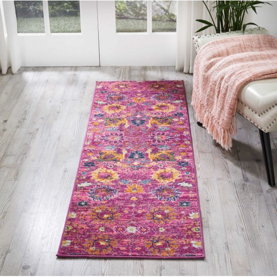 Nourison Passion PSN01 Runner Rug, Fuchsia, 1'10" x 6'