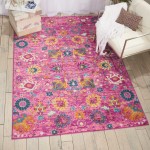 Nourison Passion PSN01 Area Rug, Fuchsia, 3'9" x 5'9"