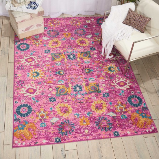 Nourison Passion PSN01 Area Rug, Fuchsia, 6'7" x 9'6"