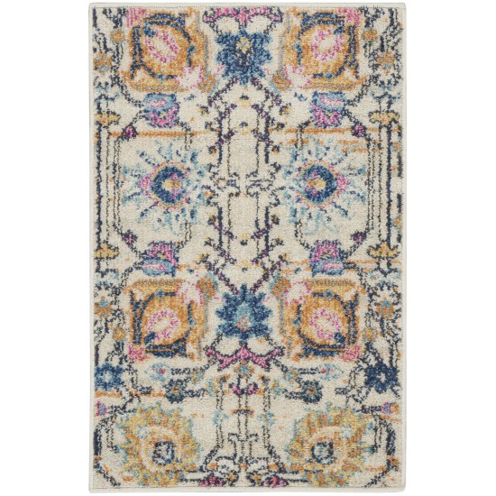 Nourison Passion PSN01 Area Rug, Ivory/Multicolor, 1'10" x 2'10"