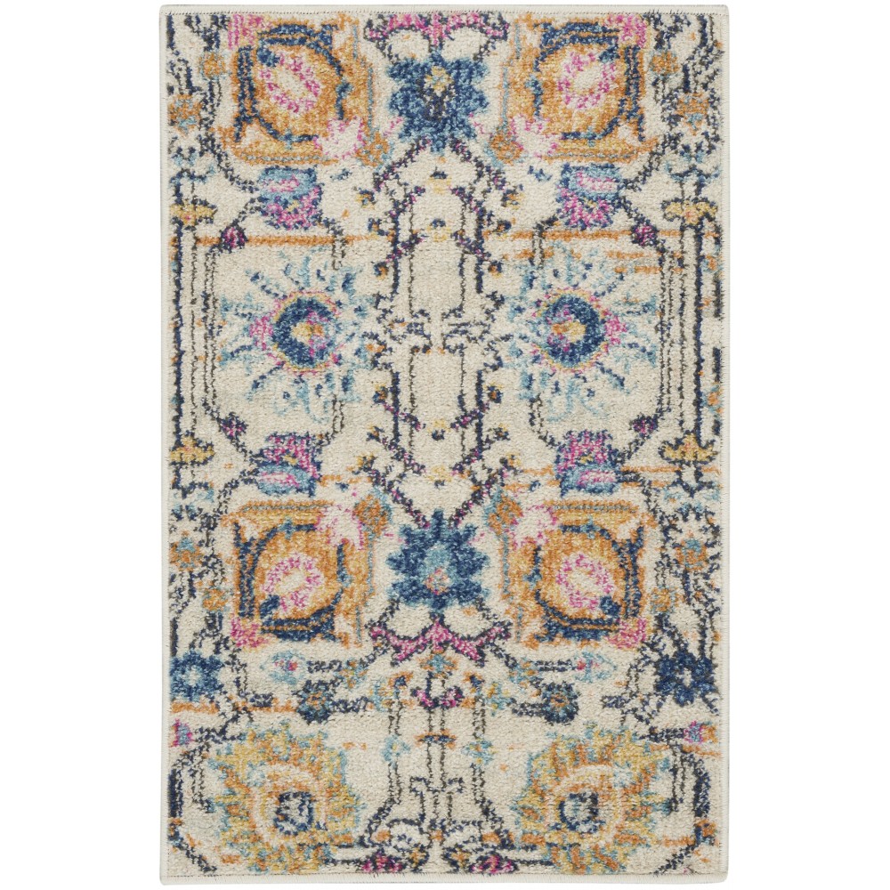 Nourison Passion PSN01 Area Rug, Ivory/Multicolor, 1'10" x 2'10"