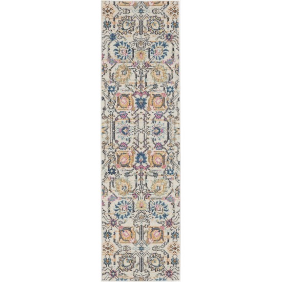 Nourison Passion PSN01 Runner Rug, Ivory/Multicolor, 2'2" x 7'6"