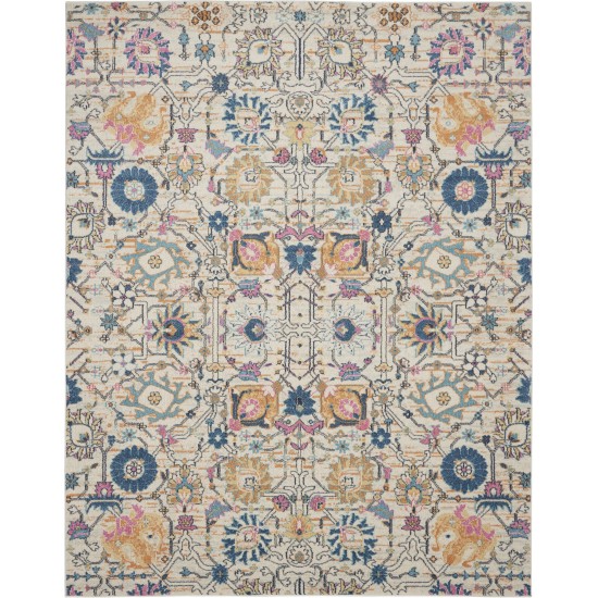 Nourison Passion PSN01 Area Rug, Ivory/Multicolor, 6'7" x 9'6"