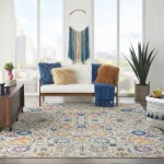 Nourison Passion PSN01 Area Rug, Ivory/Multicolor, 8' x 10'