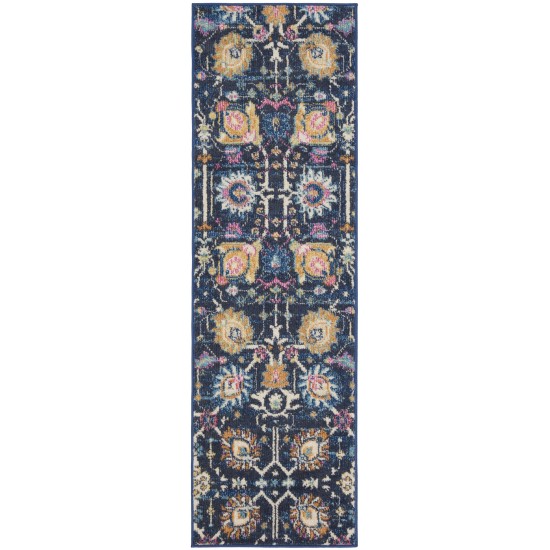 Nourison Passion PSN01 Runner Rug, Navy, 1'10" x 6'