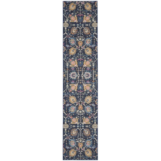 Nourison Passion PSN01 Runner Rug, Navy, 2'2" x 10'