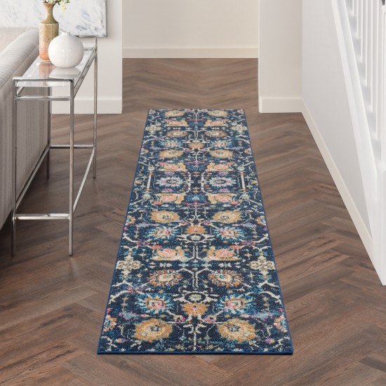 Nourison Passion PSN01 Runner Rug, Navy, 2'2" x 10'