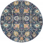 Nourison Passion PSN01 Area Rug, Navy, 4' x Round