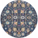 Nourison Passion PSN01 Area Rug, Navy, 8' x Round