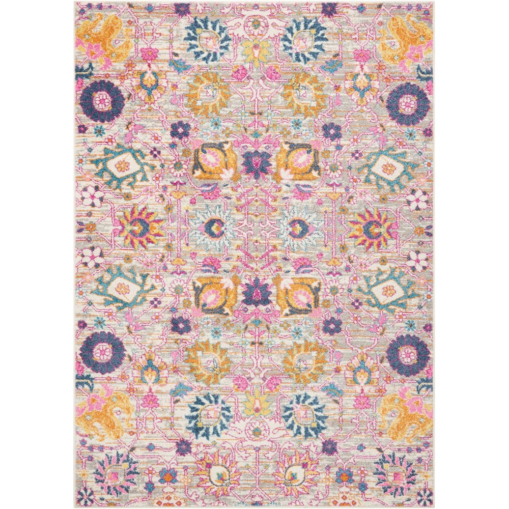 Nourison Passion PSN01 Area Rug, Silver, 3'9" x 5'9"