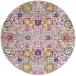 Nourison Passion PSN01 Area Rug, Silver, 4' x Round