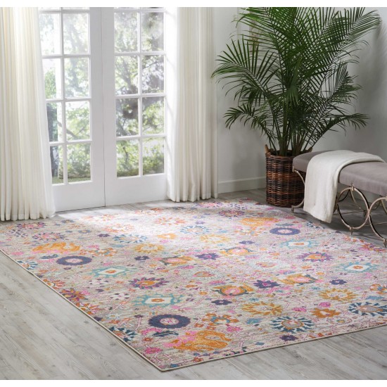 Nourison Passion PSN01 Area Rug, Silver, 8' x 10'