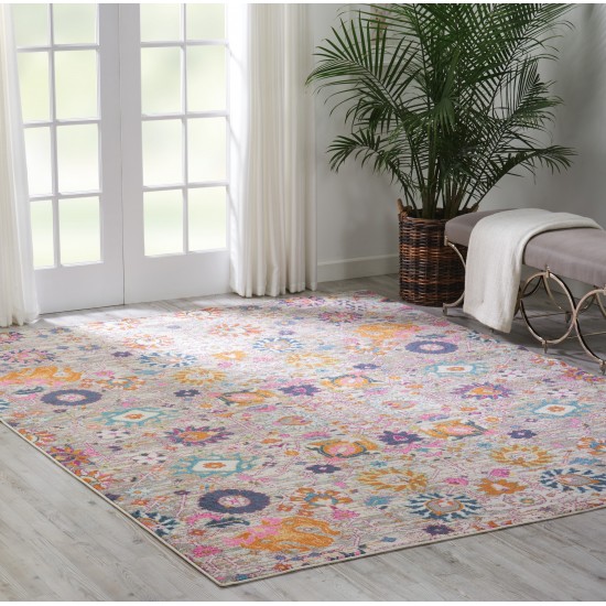 Nourison Passion PSN01 Area Rug, Silver, 9' x 12'