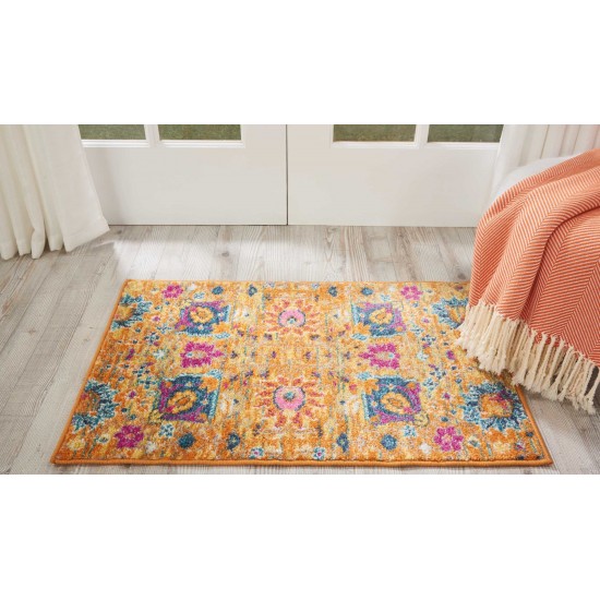 Nourison Passion PSN01 Area Rug, Orange, 1'10" x 2'10"