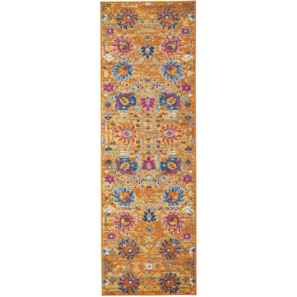 Nourison Passion PSN01 Runner Rug, Orange, 1'10" x 6' Nourison Passion PSN01 Runner Rug, Orange, 1'10" x 6'