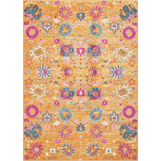 Nourison Passion PSN01 Area Rug, Orange, 3'9" x 5'9"