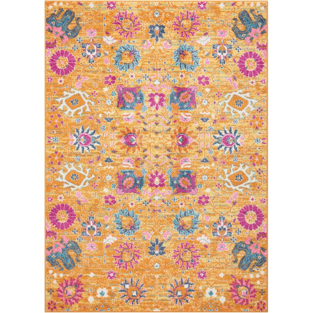 Nourison Passion PSN01 Area Rug, Orange, 3'9" x 5'9"