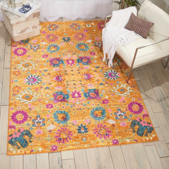 Nourison Passion PSN01 Area Rug, Orange, 3'9" x 5'9"