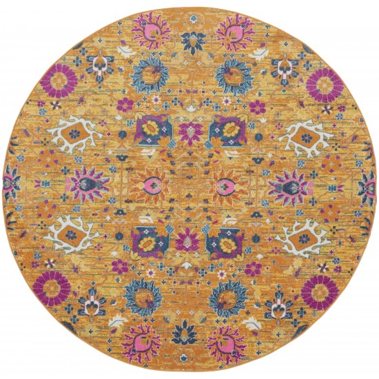 Nourison Passion PSN01 Area Rug, Sunburst, 8' x Round