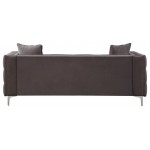 ACME Gillian II Sofa w/3 Pillows, Dark Gray Velvet