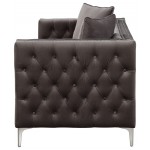 ACME Gillian II Sofa w/3 Pillows, Dark Gray Velvet