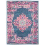 Nourison Passion PSN03 Area Rug, Blue, 5'3" x 7'3"